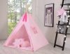 BabyLion Textil sátor játszószőnyeggel és párnákkal - Rózsaszín
