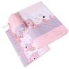BabyLion Prémium 5 részes ágyneműhuzat szett - Rózsaszín macik