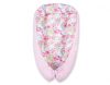 BabyLion Prémium babafészek - Rózsaszín virágok és kolibrik