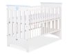 BabyLion Prémium kiságy - 60x120 - fehér-kék