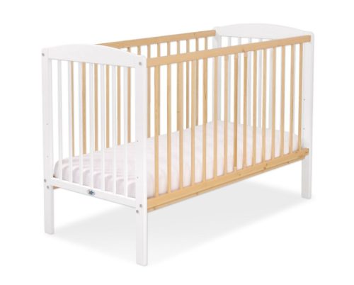 BabyLion Prémium leonardo kiságy - 60x120 - white-natural