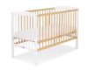 BabyLion Prémium leonardo kiságy - 60x120 - white-natural