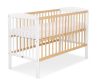 BabyLion Prémium leonardo kiságy - 60x120 - white-natural