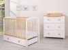 BabyLion Prémium leonardo kiságy - 60x120 - white-natural