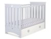 BabyLion Prémium kiságy ágyneműtartóval - 60x120 - Szürke