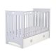 BabyLion Prémium kiságy ágyneműtartóval - 60x120 - Szürke