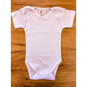 LP Rövid ujjú macis pamut body (68) - Fehér