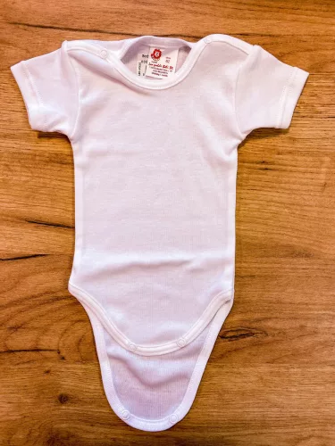 LP Rövid ujjú pamut body (80) - Fehér