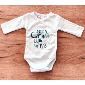   LP Hosszú ujjú átlapolós mintás pamut body (44) - Don't grow up