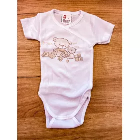   LP Rövid ujjú átlapolós filmnyomott pamut body (68) - Max and me