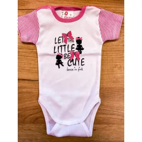   LP Rövid ujjú pamut filmnyomott body (74) - Rózsaszín - Cute