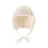 Kenguru Bélelt megkötős sapka - Ekrü (33-35 cm)