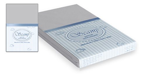 Scamp Pamut Jersey gumis lepedő (60x120-70x140 cm) - Szürke