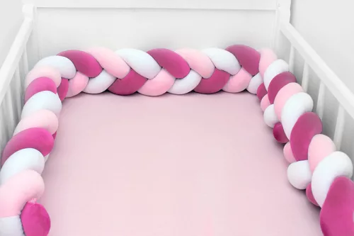 Scamp Plüss Fonott rácsvédő 180cm - Magenta-Rózsaszín-Fehér