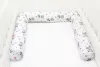 Scamp Rácsvédő hengerpárna 210 cm - White Grey Bears