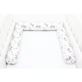   Scamp Henger rácsvédő 210 cm (3x70 cm) - Fehér alapon macik és csillagok