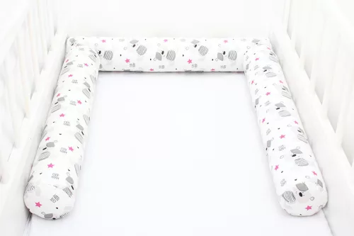 Scamp Henger rácsvédő 210 cm (3x70 cm) - Fehér alapon macik és csillagok