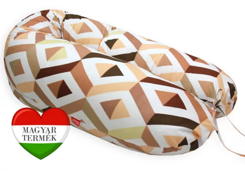 Scamp Szoptatós párna - Barna minták