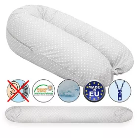   Scamp Szoptatós párna - Szürke alapon pici fehér pöttyök