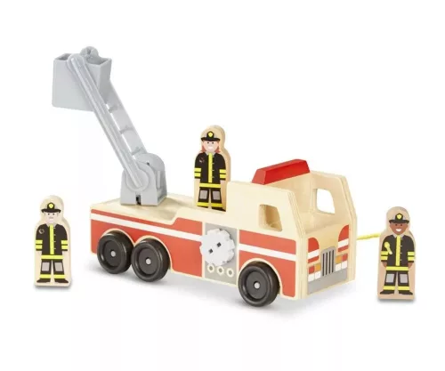 Tryco Fából készült tűzoltóautó
