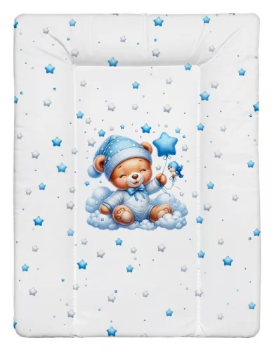 BabyLion Puha pelenkázó lap 50x70 cm - Kék maci