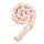 Foxy Baby Puha fonott rácsvédő 200 cm - Fehér-Rózsaszín-Sárga