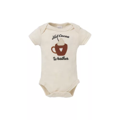 Foxy Baby Pamut Rövid és hosszú ujjú body + nadrág szett (56) - Forró csoki