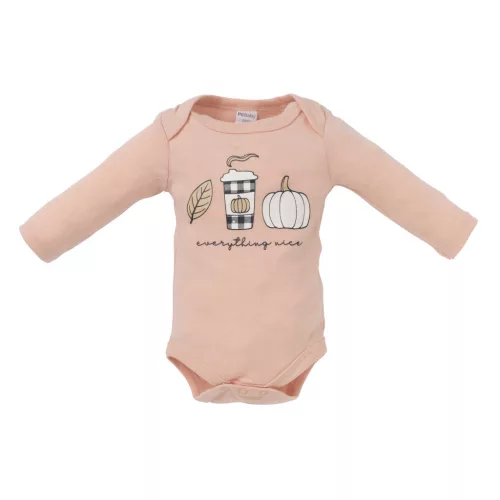 Foxy Baby Pamut Rövid és hosszú ujjú body + nadrág szett (74) - Pumpkin Spice Latte