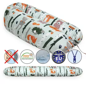 Scamp Szoptatós párna - Zöld alapon erdő állatai