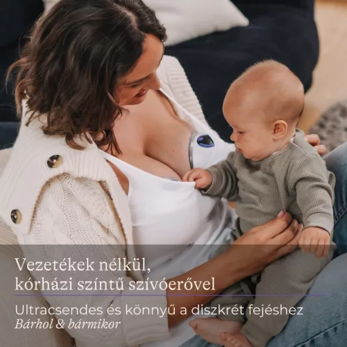 Lansinoh Single hordható mellszívó 4 fázisú, egyes + Lansinoh anyatejtároló zacskó 25 db szett