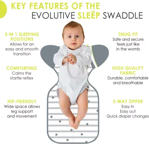 BBlüv Sleep swaddle me 3in1 babapólya - M méret