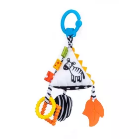   Bali Bazoo Felakasztható Szenzoros Plüss játék piramis rágókával - Zebra