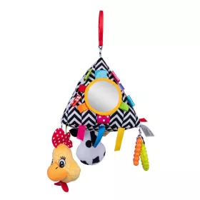   Bali Bazoo Kontrasztos felakasztható plüss játék rágókával - Piramis
