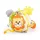 Jollybaby Deluxe puha labda rágókával - Soft Jungle