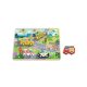 Tooky Toy Közelekedés forma kirakós fa játék puzzle 9db-os
