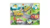 Tooky Toy Közelekedés forma kirakós fa játék puzzle 9db-os