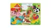 Tooky Toy Farm állatai forma kirakós fa játék puzzle 8db-os