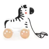 Tooky Toys Húzható fa játék - Fehér - Zebra
