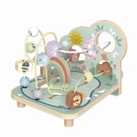 Tooky Toy TK572N Erdei állatos labirintus fa játék