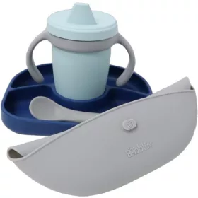 Bblüv Set szilikon etetési szett - Navy