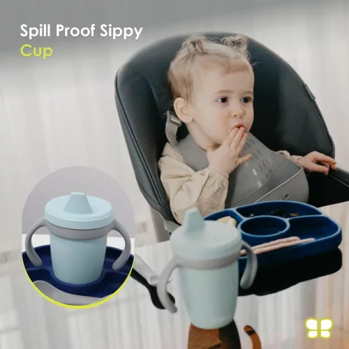 Bblüv Set szilikon etetési szett - Navy