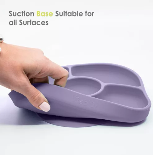 Bblüv Set szilikon etetési szett - Violet