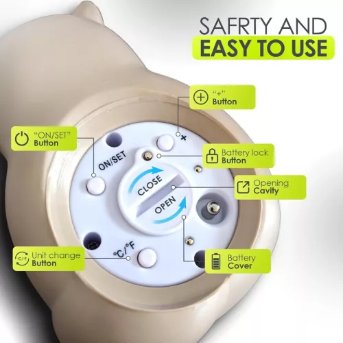 Bblüv Rakü víz és szobahőmérő