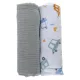 Bubaba muslin pelenka 70x70 cm (2 db)-mint/white