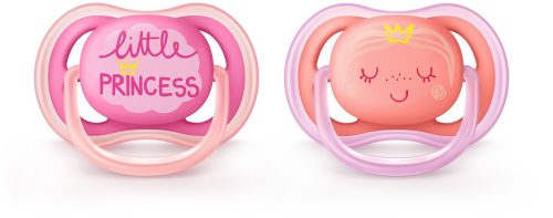 Avent Ultra Air 2 db-os játszócumi (6-18 hónap) - Rózsaszín - Little Princess