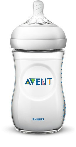 Avent Natural cumisüveg - 260 ml  (1 h+) - Áttetsző