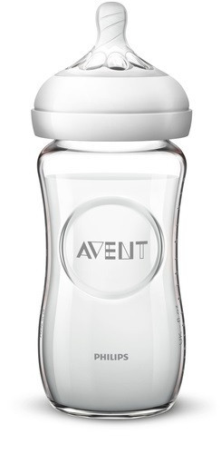 Avent Natural üveg cumisüveg - 240 ml  (1 h+)