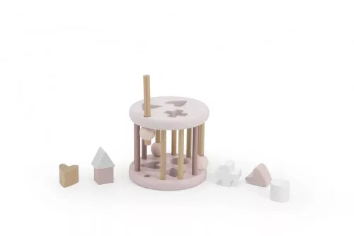 Label-Label Fa formabedobó kerék - Rózsaszín