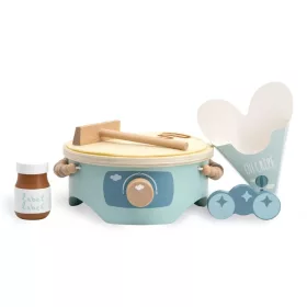   Label-Label Fából készült Palacsintasütő készlet - Kék