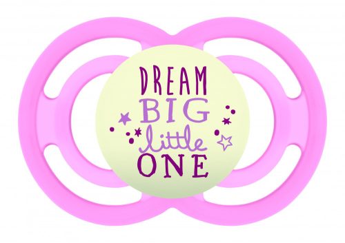 MAM Perfect éjszakai szilikon cumi 6h+ - Rózsaszín - Dream big